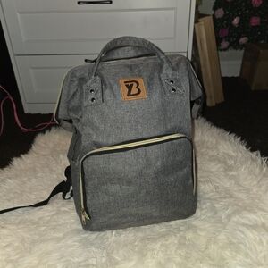 Gray Diaper Bookbag